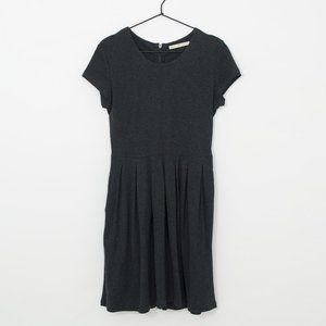 Peruvian Connection Gray Pleated Dres